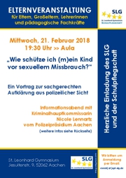 Einladung Schutz vor Missbrauch